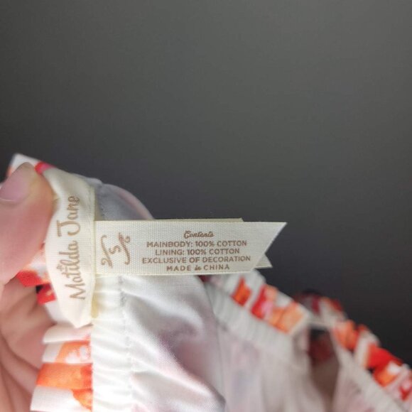 Matilda Jane Summer Siesta Red Poppy Maxi Ruffle Floral Dress Size S #3257 - Picture 4 of 7